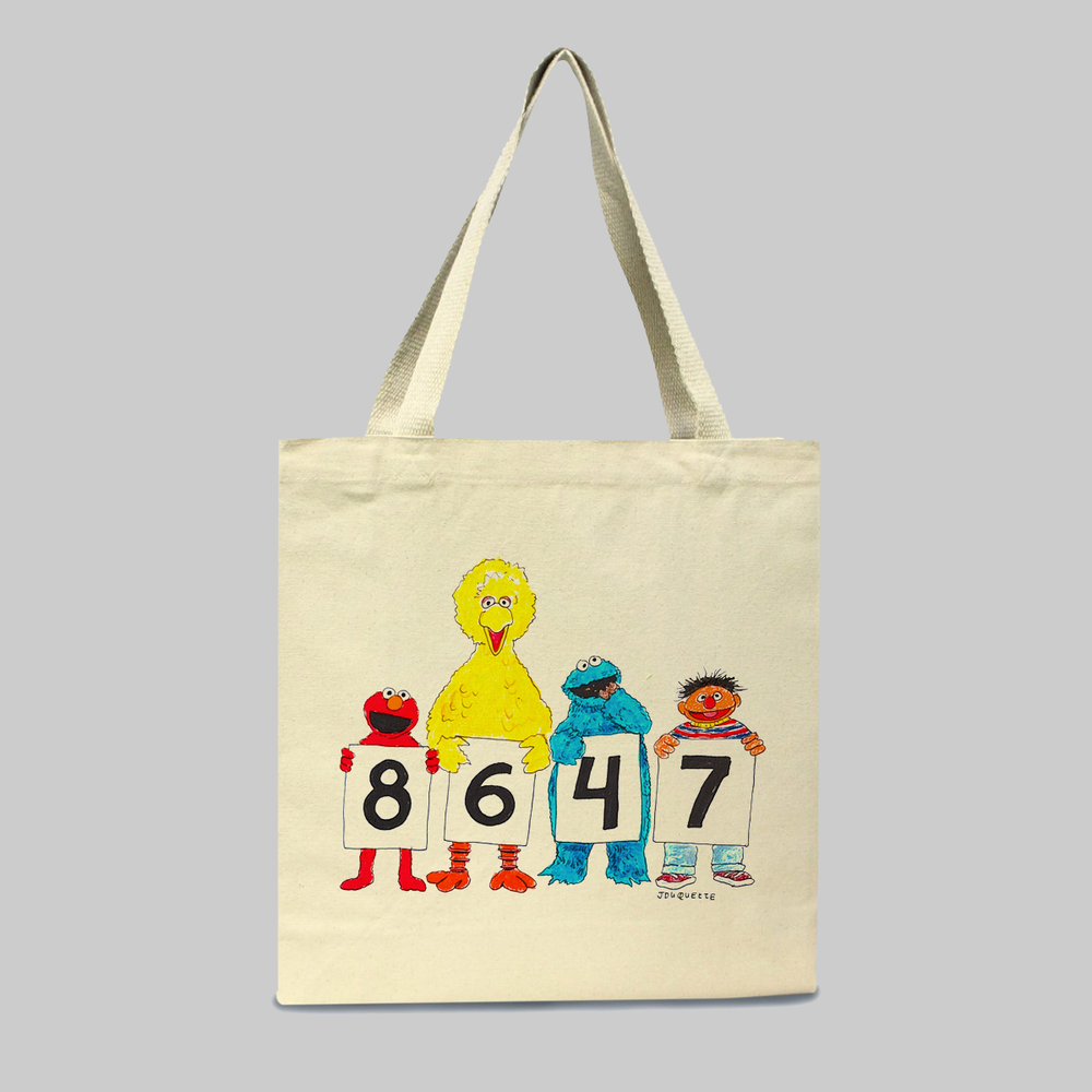 8647 Sesame Street Totebag — jesseduquette.com